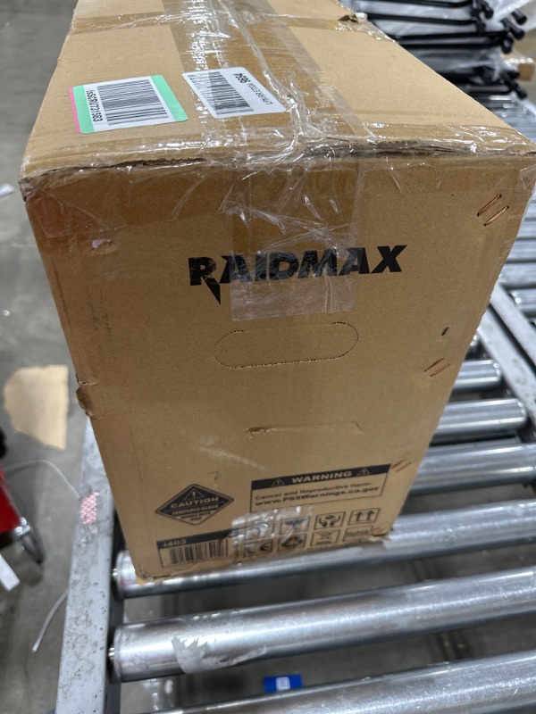 Photo 1 of Raidmax ATX Desktop Computer Gaming PC Case Mid Tower PC Case with addressable RGB x3 ARGB Fans ATX PC Case USB 3.0 Tempered Glass PC Case Mesh Window Computer Case with 3 ARGB LED Black PC Case -i403