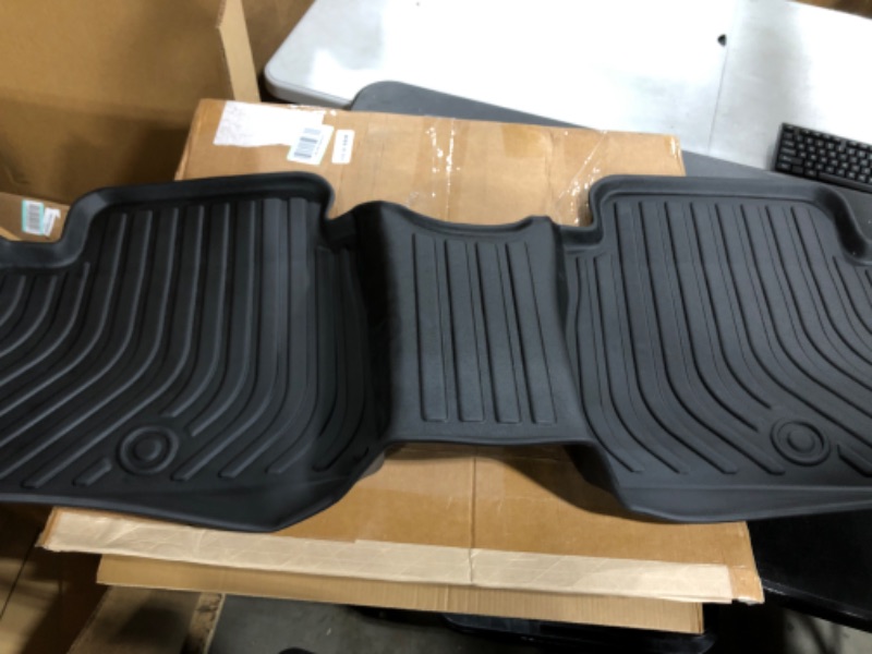 Photo 2 of KELCSEECS Floor Mats Custom Fit for Hyundai Elantra 2023 2022 2021& Elantra N 2023 2022 2021All Weather Protection TPE Heavy Automotive Floor Liners Fits Front & 2nd Row Full Set Accessories, Black Elantra& Elantra N 2021 2022 2023