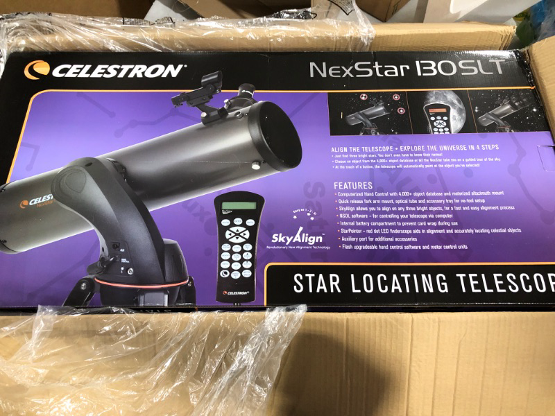 Photo 2 of Celestron - NexStar 130SLT Computerized Telescope - Compact and Portable - Newtonian Reflector Optical Design - SkyAlign Technology - Computerized Hand Control - 130mm Aperture 130 SLT Newtonian Single