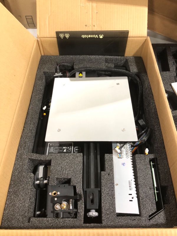 Photo 4 of VOXELAB Aquila C2 3D Printer, All Metal Frame FDM DIY Printers with Removable Build Surface Plate and 32-bit Silent Motherboard, Print Size 220x220x250mm