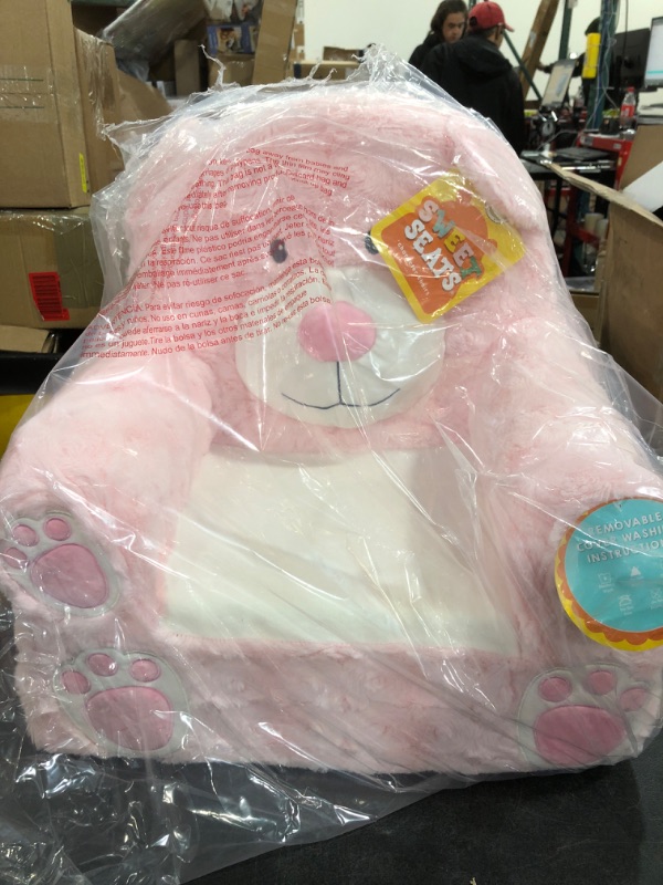 Photo 1 of Animal Adventure | Sweet Seats | Pink Bear Children's Plush Chair