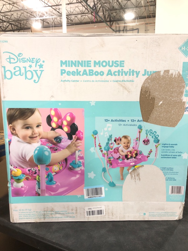 Photo 2 of Bright Starts Disney Baby MINNIE MOUSE PeekABoo Activity Jumper with Lights and Melodies, Ages 6 months +