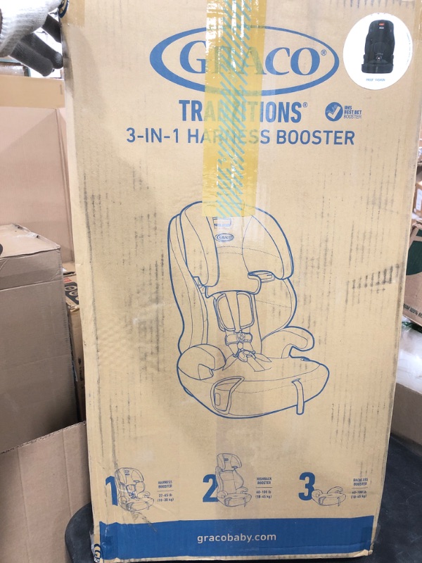 Photo 2 of Graco Tranzitions 3 in 1 Harness Booster Seat, Proof Tranzitions Black