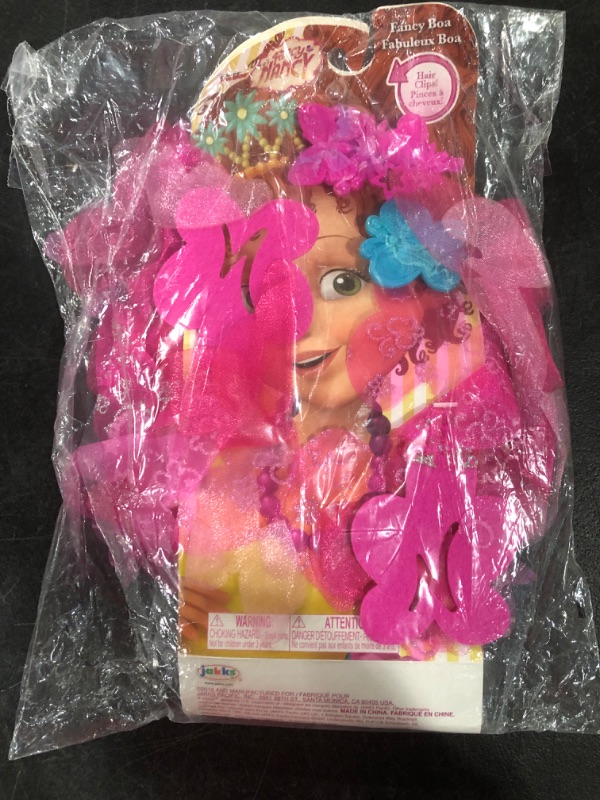 Photo 2 of Fancy Nancy Pink Boa + 2 Hair Clips, 46 Inches Long