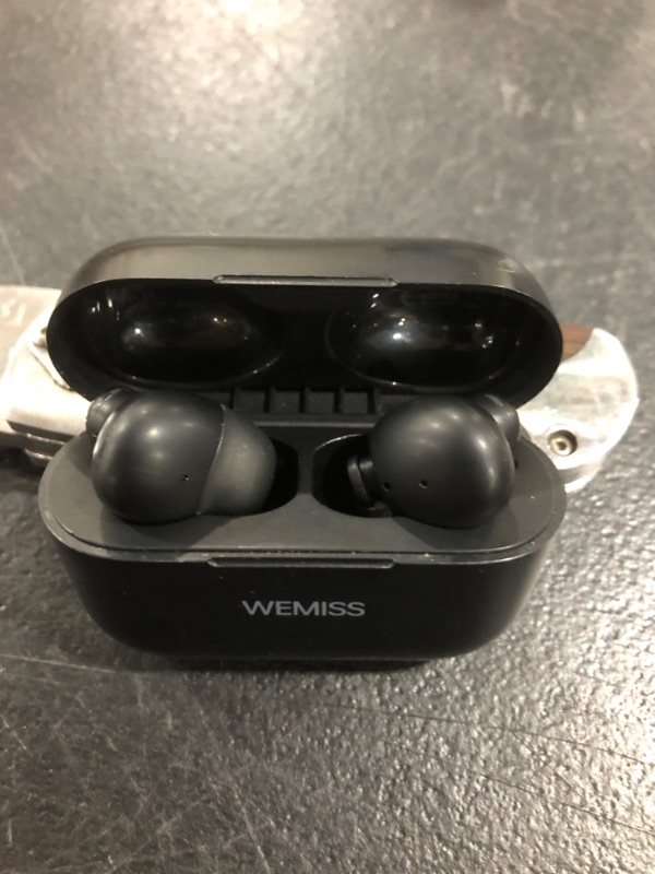 Photo 2 of WEMISS Bluetooth 5 Wireless Earbuds Smart Touch Control Built-in Mic 35H Playtim
