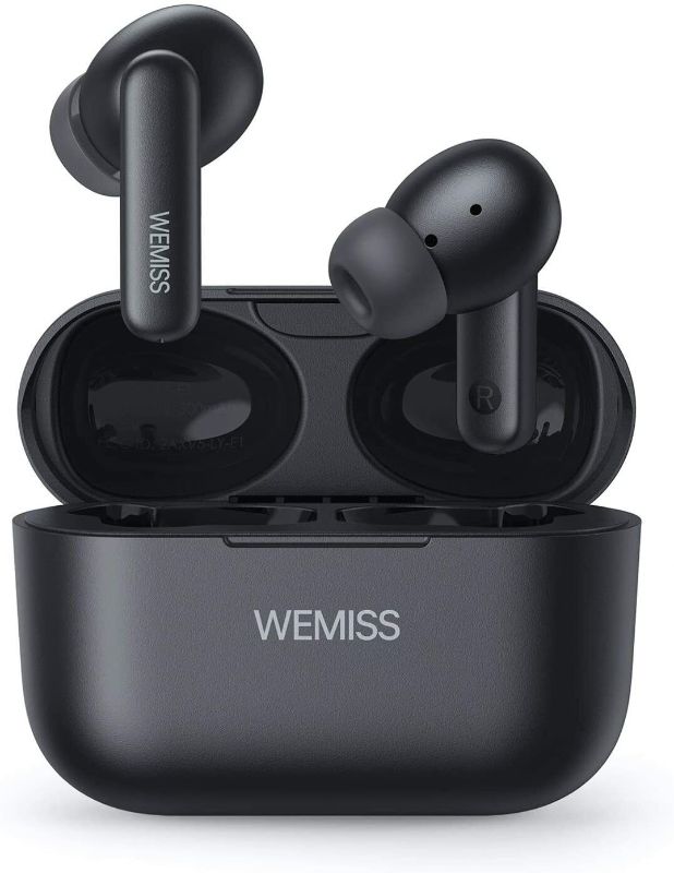 Photo 1 of WEMISS Bluetooth 5 Wireless Earbuds Smart Touch Control Built-in Mic 35H Playtim
