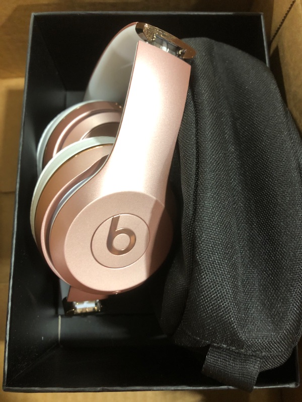 Photo 2 of Beats Solo3 Wireless On-Ear Headphones - Apple W1 Headphone Chip, Class 1 Bluetooth, 40 Hours of Listening Time, Built-in Microphone - Rose Gold (Latest Model)