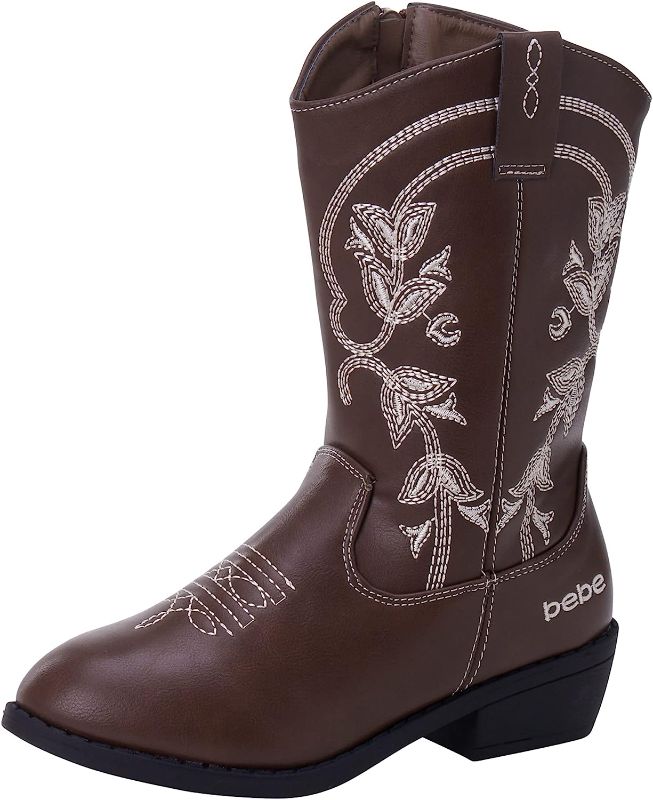Photo 1 of Bebe Girls’ Cowgirl Boots – Classic Western Cowboy Boots (Toddler/Girl)
