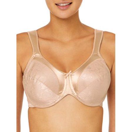 Photo 2 of Bali Satin Tracings® Underwire Minimizer Bra Nude 42C Women S
