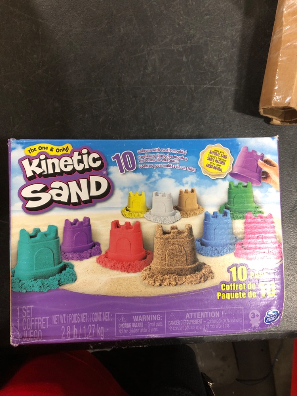 Photo 3 of Kinetic Sand, Castle Containers 10-Color Pack Colored Sand Toys for Kids Aged 3 and up Multicolor