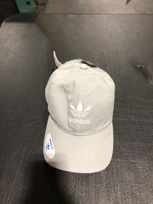 Photo 2 of adidas Originals Women's Relaxed Fit Adjustable Strapback Cap Stone Grey
