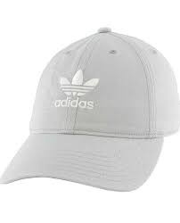 Photo 1 of adidas Originals Women's Relaxed Fit Adjustable Strapback Cap Stone Grey
