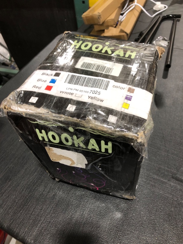 Photo 3 of  Hookah Bowl 2 Leather Hose Coal Tongs Magical Remote LED Light for Better Shisha Hookah Narguile