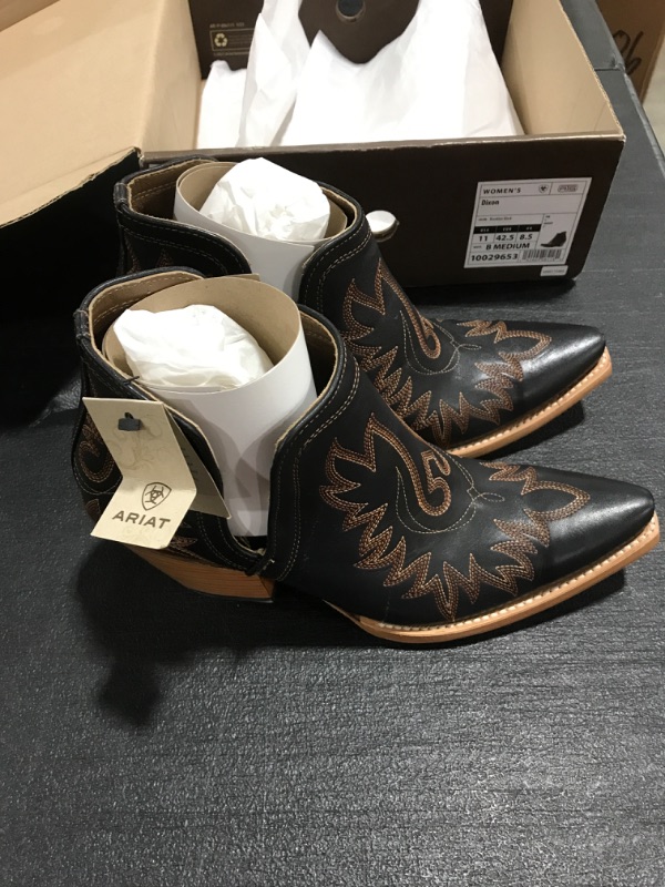 Photo 3 of ARIAT Women's Dixon Western Boot 11 Brooklyn Black. PRIOR USE. 