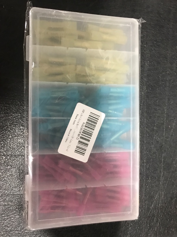 Photo 2 of 100Pcs Heat Shrink Butt Connectors, Insulated Waterproof Crimp Terminals, Electrical Wire Connectors, Butt Splice for Marine, Automotive, Stereo(3 Colors / 3 Sizes)