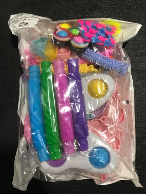 Photo 1 of 28 PIECE PUSH POP FIDGET SENSORY TOY SET. 