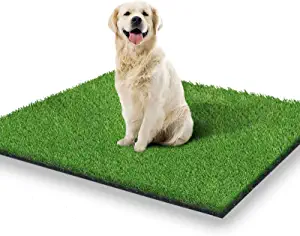 Photo 1 of `STARROAD-TIM 39.3 x 31.5 inches Artificial Grass Rug Turf for Dogs Indoor Outdoor Fake Grass for Dogs Potty Training Area Patio Lawn Decoration
