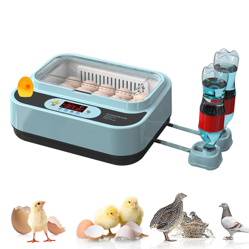 Photo 1 of 15 Egg Incubators for Chickens, Incubators for Hatching Eggs Automatic Temperature Monitoring, Automatic Egg Turner, Egg Candler, Automatic Water Adding, Chicken Goose Quail Duck

