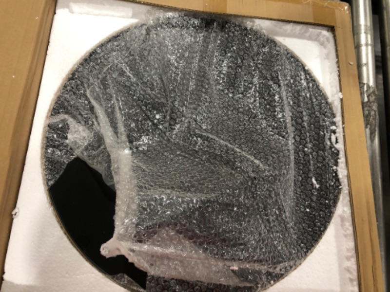 Photo 1 of Round Wall Mirror Gold 20 Inch - Large Circle Modern Mirror Decorative Metal Frame, Wall Mounted Circular Clear Mirror for Bathroom, Entryway, Living Room, Bedroom Home Decor-50cm 20inch Gold