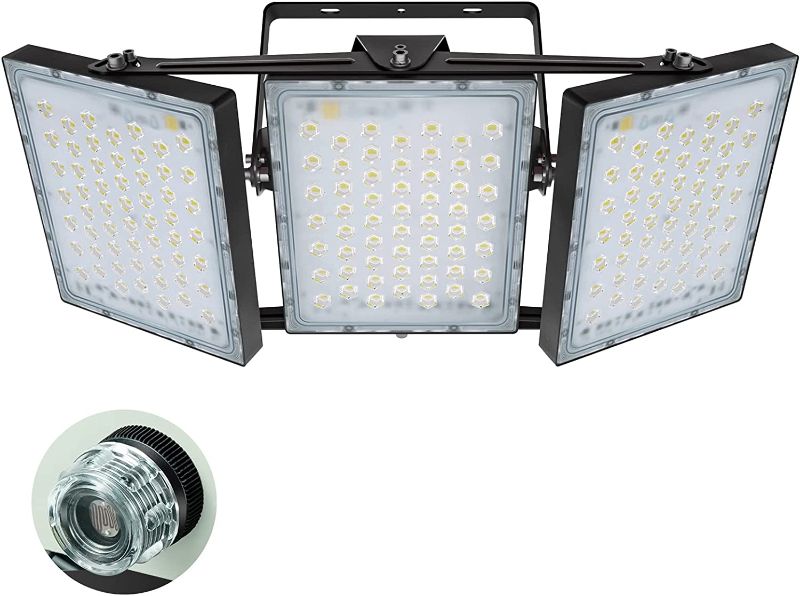 Photo 1 of 300W Dusk to Dawn LED Flood Light, STASUN 27000lm Super Bright Outdoor Lighting, 5000K Daylight White, IP65 Waterproof Wide Angle Exterior Lighting LED Security Area Light for Yard, Patio, Parking Lot
