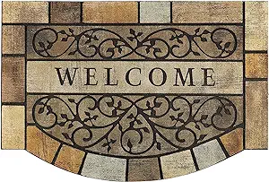 Photo 1 of  Durable Welcome Door Mats, 24"x36" Heavy-Duty Large Outdoor Mat for Front Door with Non-Slip Rubber Backing for Outside Entry, Garage, Patio, High Traffic Area