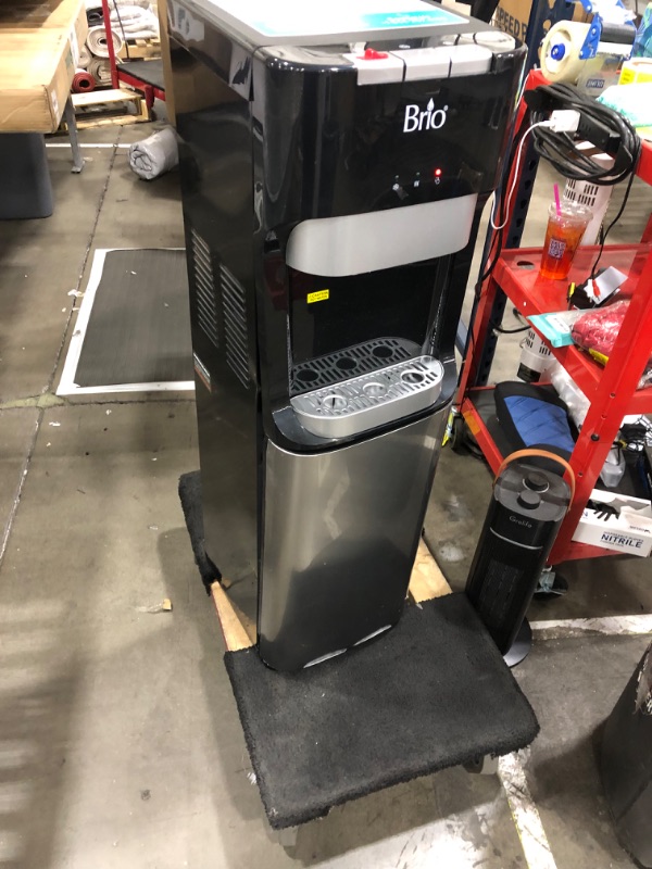 Photo 2 of ***NOT FUNCTIONAL - FOR PARTS ONLY - NONREFUNDABLE - SEE COMMENTS***
Brio Bottom Loading Water Cooler Dispenser for 5 Gallon Bottles - 3 Temperatures with Hot, Room & Cold