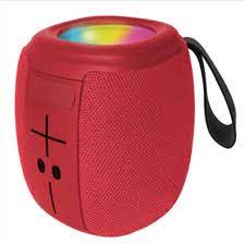 Photo 1 of MISSING CHARGER Biconic Oval Portable Bluetooth Speaker Red for Shower, Home, Outdoor, Camping,
