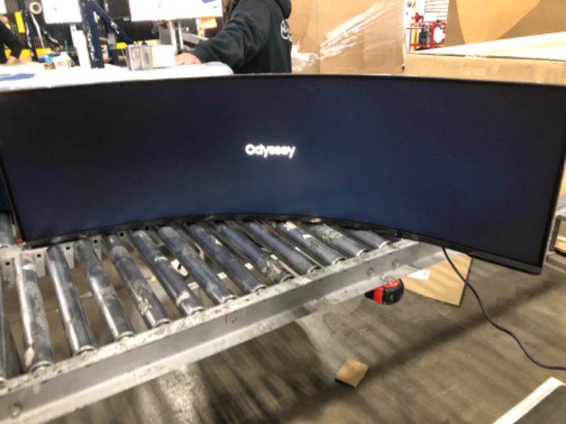 Photo 2 of LIKE NEW SAMSUNG 57" Odyssey Neo G9 Series Dual 4K UHD 1000R Curved Gaming Monitor, 240Hz, 1ms with DisplayPort 2.1, Quantum Mini-LED, DisplayHDR 1000, AMD FreeSync Premium Pro, LS57CG952NNXZA, 2023