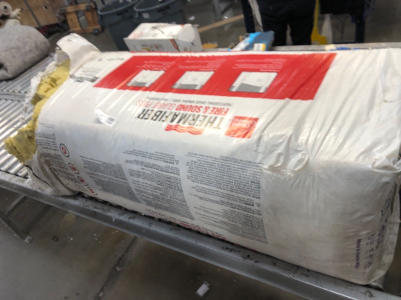 Photo 1 of R13 Thermafiber Fire and Sound Guard Plus Mineral Wool Insulation Batt 15 in. x 47 in. (COUNT OF 3)