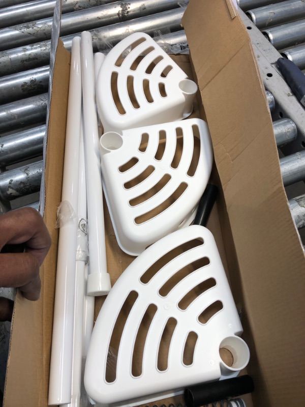 Photo 1 of 3-Tier Corner Caddy in White