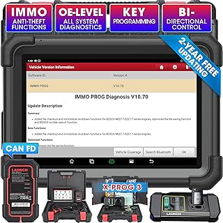 Photo 1 of ****MISSING HARDWEAR***MISSING MAIN FRAME & Other Main Cable (see pics of empty slots)**LAUNCH X431 IMMO Elite 2024 Newest Key Programming Tool with X-PROG3 Key Programmer, Car ECU Clone/match, CANFD&DOIP Diagnostic scan tool, 39+ Services Active Test All