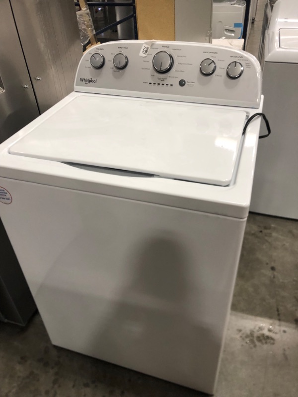 Photo 4 of Whirlpool 3.5-cu ft High Efficiency Agitator Top-Load Washer (White)
