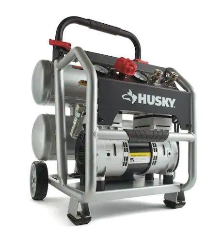Photo 1 of Husky 4.5 Gal. Portable Electric-Powered Silent Air Compressor