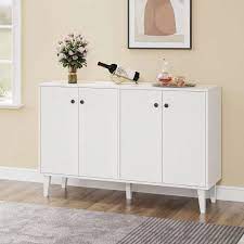 Photo 1 of **NONREFUNDABLE**FOR PARTS OR REPAIR**SEE NOTES**
Panana Sideboard Buffet Cabinet Kitchen Storage Cabinet Living Room 4 Doors Console Table (White)