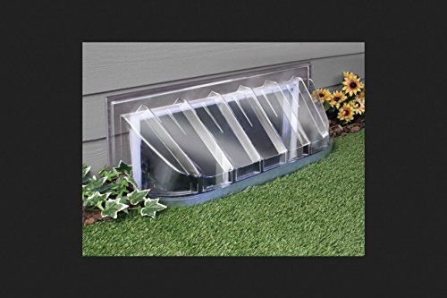 Photo 1 of 2 Pack MacCourt 44-1/4 in. X 12 in. Rectangular Plastic Heavy Duty Window Well Cover
