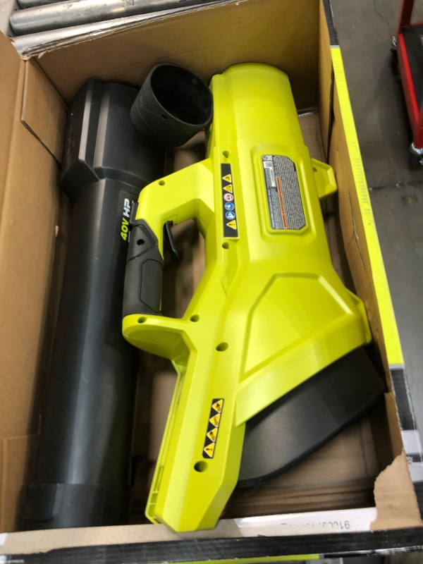 Photo 2 of *****BATTERY NOT INCLUDED*****
RYOBI 40V HP Brushless Whisper Series 155 MPH 600 CFM Cordless Leaf Blower 