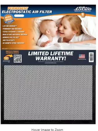 Photo 1 of 18 in. x 25 in. x 1 in. Flexible Permanent Washable Air Filter MERV 8
