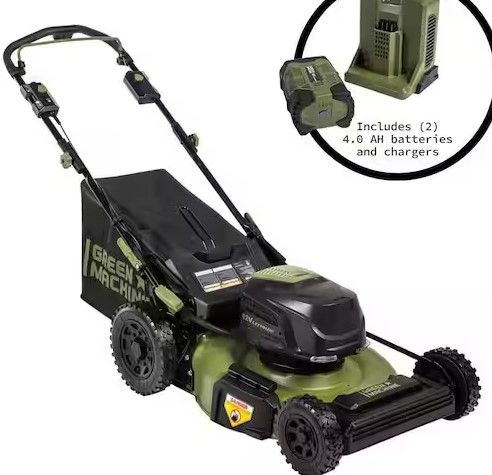 Photo 1 of 62V Brushless 22 in. Electric Cordless Battery Self- Propelled Lawn Mower, 