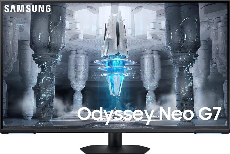 Photo 1 of SAMSUNG 43" Odyssey Neo G7 Series 4K UHD Smart Gaming Monitor, 144Hz, 1ms, VESA Display HDR600, Quantum Matrix Technology, AMD FreeSync Premium Pro, LS43CG702NNXZA, 2023, Black
