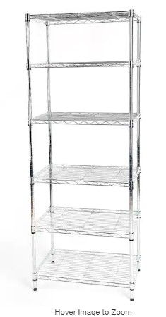Photo 1 of ***NOT FUNCTIONAL - FOR PARTS - NONREFUNDBALE - SEE COMMENTS***
6-Tier Steel Wire Shelving Unit in Chrome (24 in. W x 60 in. H x 14 in. D)
