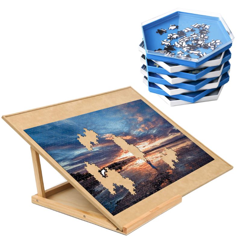 Photo 1 of Becko Puzzle Board & Bracket Set + 8 Puzzle Sorting Trays with Lid