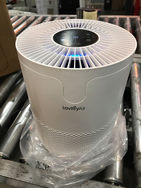 Photo 2 of LovittyAir Air Purifier with Essential Oil Diffuser,Air Purifier for Bedroom 430ft² Low Noise with Sleep Mode for Pets Dust Smoke Odor with H13 HEPA Filter