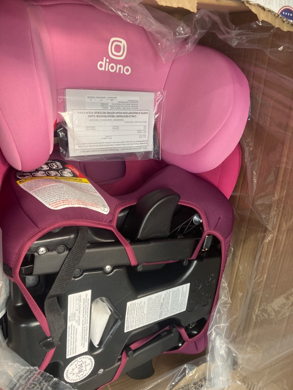 Photo 3 of Diono Cambria 2 XL 2022, Dual Latch Connectors, 2-in-1 Belt Positioning Booster Seat, High-Back to Backless Booster with Space and Room to Grow, 8 Years 1 Booster Seat, Pink 