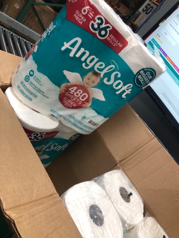 Photo 3 of Angel Soft Toilet Paper, 24 Super Mega Rolls