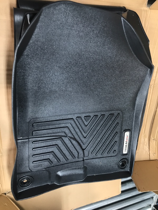 Photo 2 of YITAMOTOR Custom Fit 3 Row Floor Mats Compatible for 2016-2022 Honda Pilot 8 Passenger Model (No Elite Models), Front 1st & 2nd 3rd Seat Floor Liner Set Black All-Weather Guard