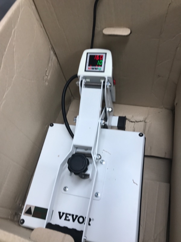 Photo 2 of VEVOR Heat Press, 15x15 Heat Press Machine, Fast Heating, High Pressure Heat Press Machine for T-Shirt, Power Digital Industrial Sublimation Printer for Heat Transfer Vinyl, Easy to Use, White Heat Press Machine 15x15