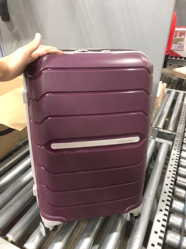 Photo 3 of **LOCKED**
Samsonite Freeform Hardside Expandable with Double Spinner Wheels, Checked-Medium 24-Inch, Amethyst Purple