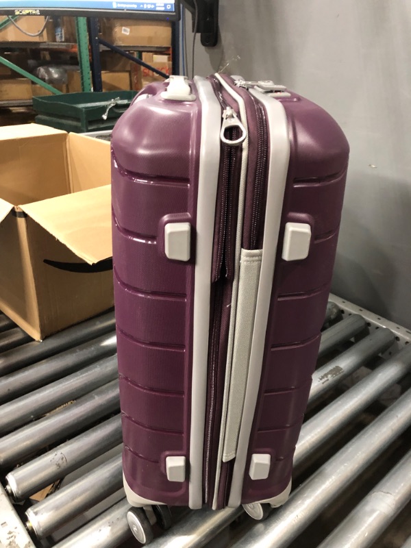 Photo 6 of **LOCKED**
Samsonite Freeform Hardside Expandable with Double Spinner Wheels, Checked-Medium 24-Inch, Amethyst Purple