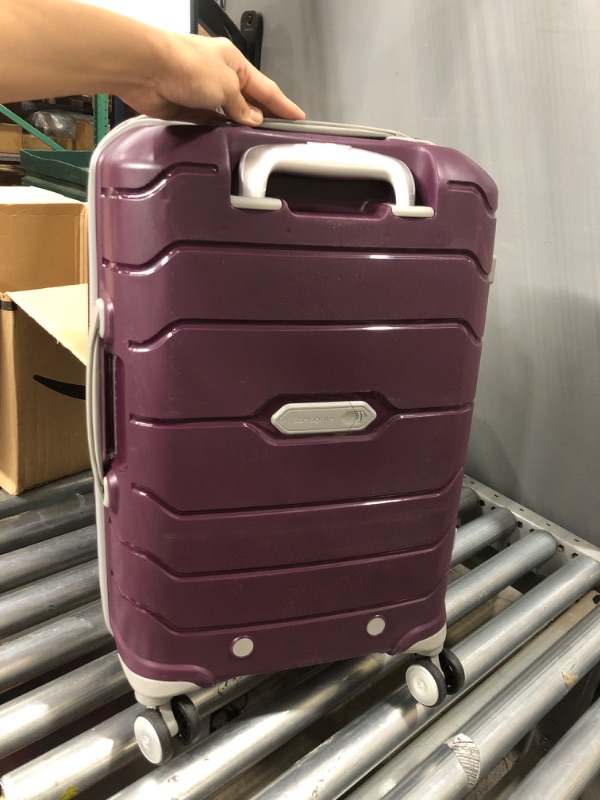 Photo 5 of **LOCKED**
Samsonite Freeform Hardside Expandable with Double Spinner Wheels, Checked-Medium 24-Inch, Amethyst Purple