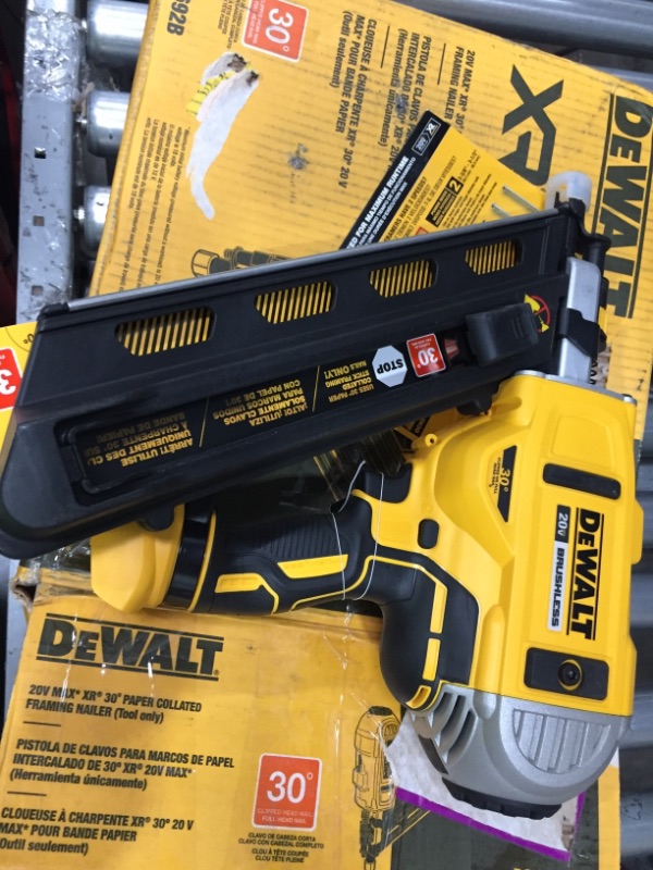 Photo 2 of DEWALT 20V MAX* Framing Nailer, 21-Degree, Plastic Collated, Tool Only (DCN21PLB)